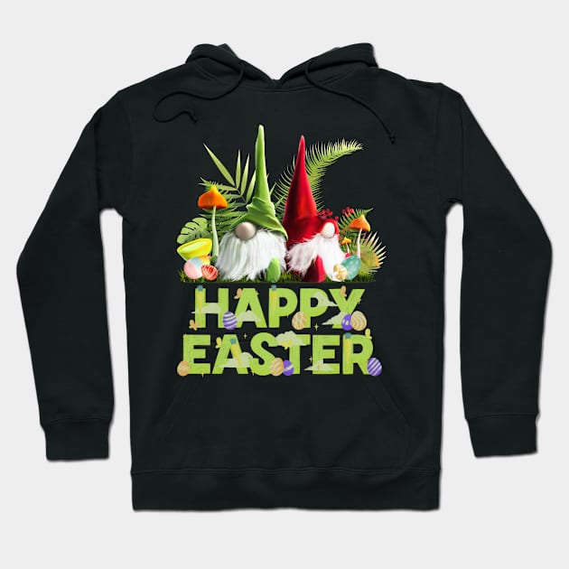 Gnomes Happy Easter Hoodie by NatalitaJK